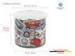 VW buszos,bélyeges zománcozott bögre, 370ml