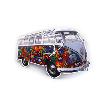 VW T1 busz falióra 28x18x2,5cm virágos