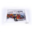 VW T1 busz falióra 28x18x2,5cm virágos