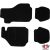 Carpet set 4 pcs black, Porsche 911 Targa/Cabrio 2.7-3.3 08/73-07/89
