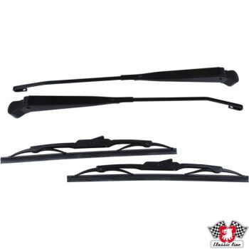   Abalktörlö kar + lapát szett, (párban) rozsdamentes acél, de festett Fekete Porsche 911