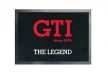 GTI lábtörlö szönyeg Legenda;fekete-piros