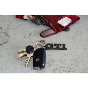 GTI kulcstartó 10*3cm  fekete