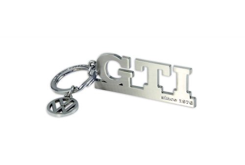 GTI kulcstartó 10*3cm  ezüst