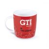 GTI piros porcelán bögre,370ml