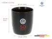 VW GTI porcelán bögre, fekete 370ml,vw licence