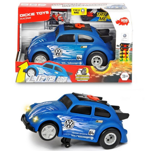 VW Bogár gyorsulási verseny, fény és hang effektekkel, 25 cm, Dickie Toys