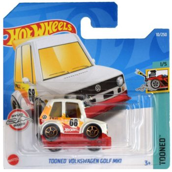 VW Golf mk1 White; Hot Wheels, 1:64, pcs