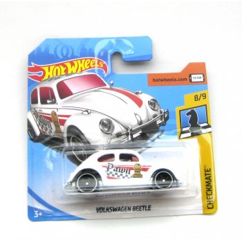 VW Beetle White Chess, Hot wheels, 1:64, pcs