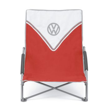 VW összecsukható nyugágyszék hordtáskával piros