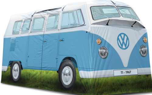 VW T1 buszos 4 személyes sátor  398x187x157cm kék
