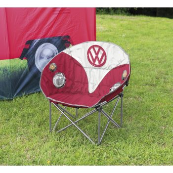   VW T1 bus upholstered camping chair red 80*40*83; 100kg load capacity