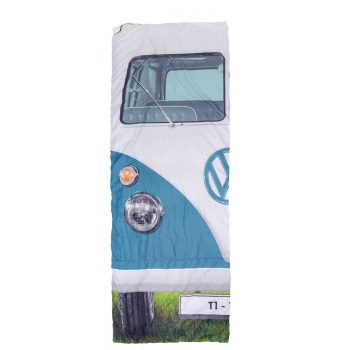 VW T1 buszos egyszemélyes hálózsák 180*75 kék;