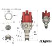 123 ignition, Gyújtáselosztó vákuumos elötolással, 912 (1965-1969), 914 (1970-1976), 356 (1950-1965) 