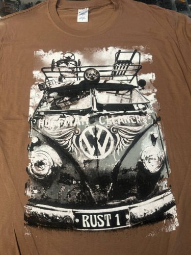 VW T1 buszos póló Rust1, barna,L méret