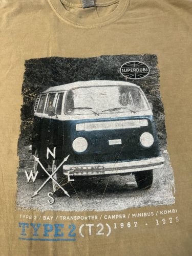 VW T2 buszos póló, drapp színü, L méret