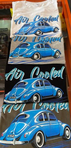 VW bogaras póló kék bogárral ;S-XXXL méretben 