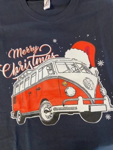 VW T1 buszos karácsonyi póló,S-XXL méretben,nagyobb méret feláral rendelhetö