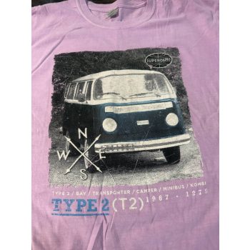 VW T2 bus t-shirt, pink size L