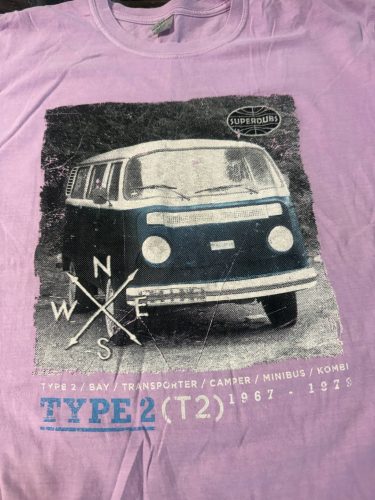 VW T2 buszos póló,rózsaszín L méret