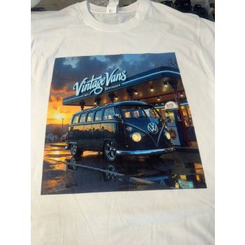 VW T1 bus t-shirt Vintage Vans, size L