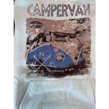 VW T1 Campervan crew neck sweatshirt, green, size XL