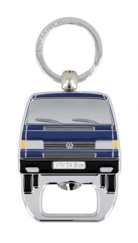 VW T4 buszos kulcstartó sörnyitóval;kék
