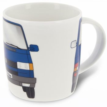 VW T4 buszos porcelán kávés bögre; 370 ml ;kék