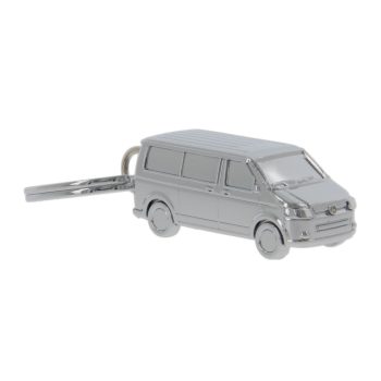 VW T5 Bus 3D kulcstartó vintage szürke
