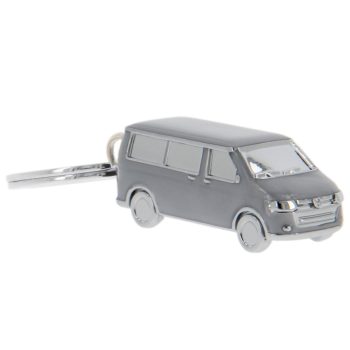 VW T5 Bus 3D kulcstartó szürke 