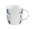 VW Bulli busz T5 porcelán bögre fehér 370ml