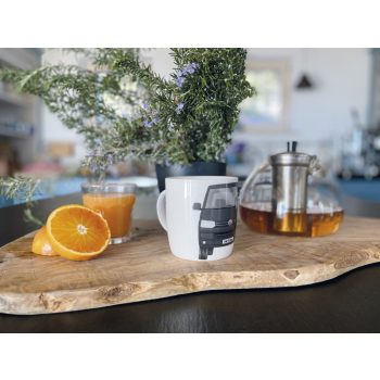 VW Bulli busz T5 porcelán bögre 370 ml fekete