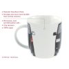 VW Bulli busz T5 porcelán bögre 370 ml fekete