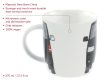 VW Bulli busz T5 porcelán bögre 370 ml fekete