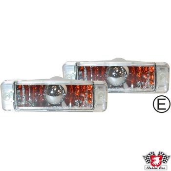   Front complete index, crystal, left/right, with E-mark VW Golf/Jetta 1.1-1.8 (incl. D) 02/74-02/84 VW Golf/Jetta 1.0-1.8 (incl. D) 08/83-07/89