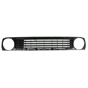   Emblem without cutout, 2 lights, front grille in satin black: Golf Mk2 (1984-1992)
