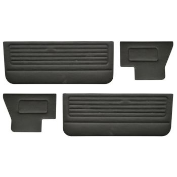   Ajtópanel-készlet fekete vinylböl kabrióhoz: Golf Mk1 Cabrio (1979-1992)